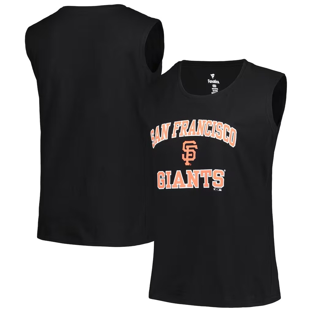 NWT MLB Women's San Francisco Giants Profile Black Plus Size Tank Top